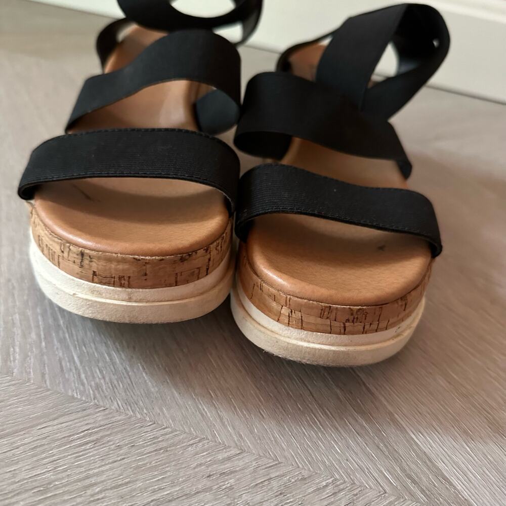 Steve Madden Bandi Platform Sandals Elastic Cork … - image 5